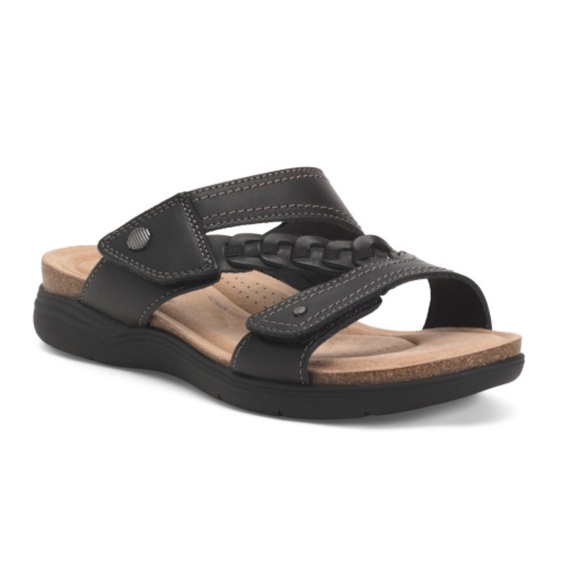 CLARKS Leather Comfort Sandals